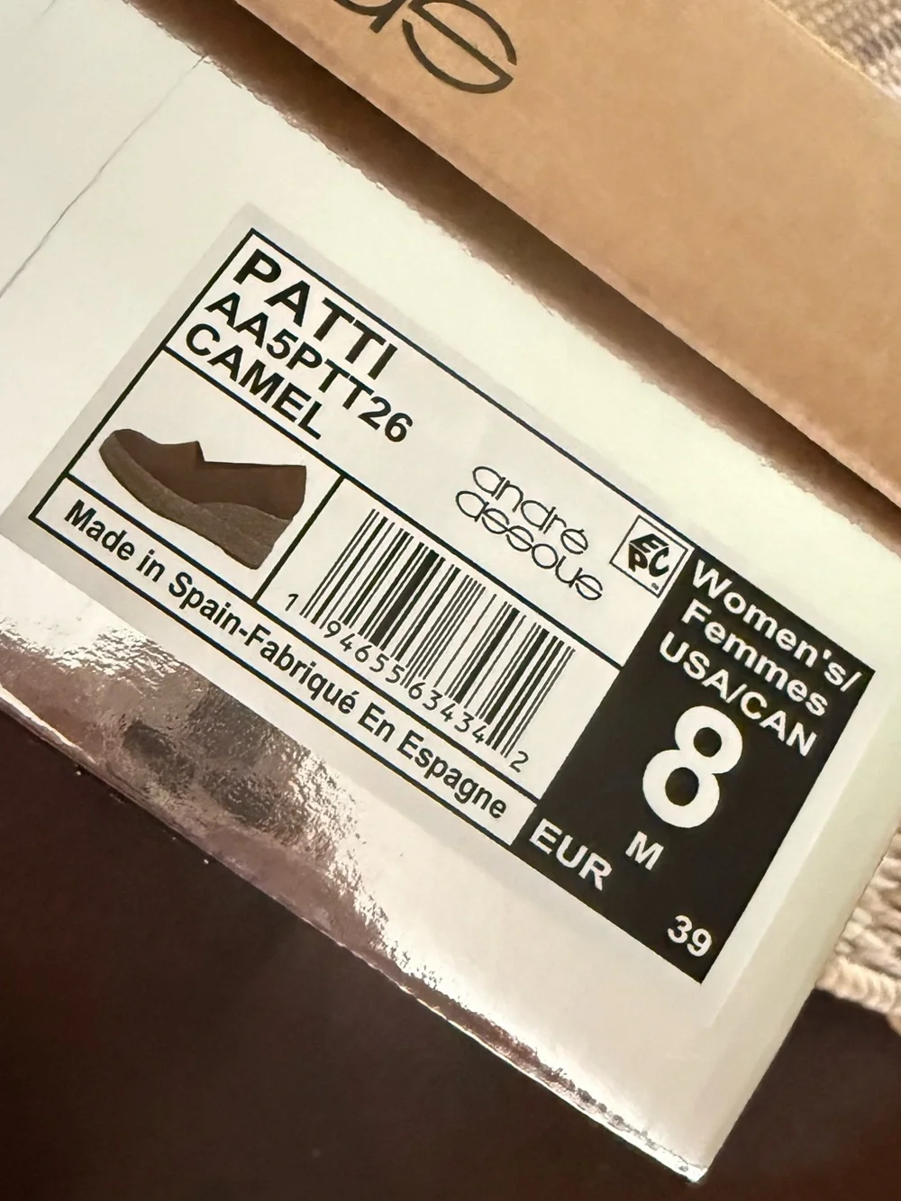 NIB Andre Assous Patti Espadrille Wedge
